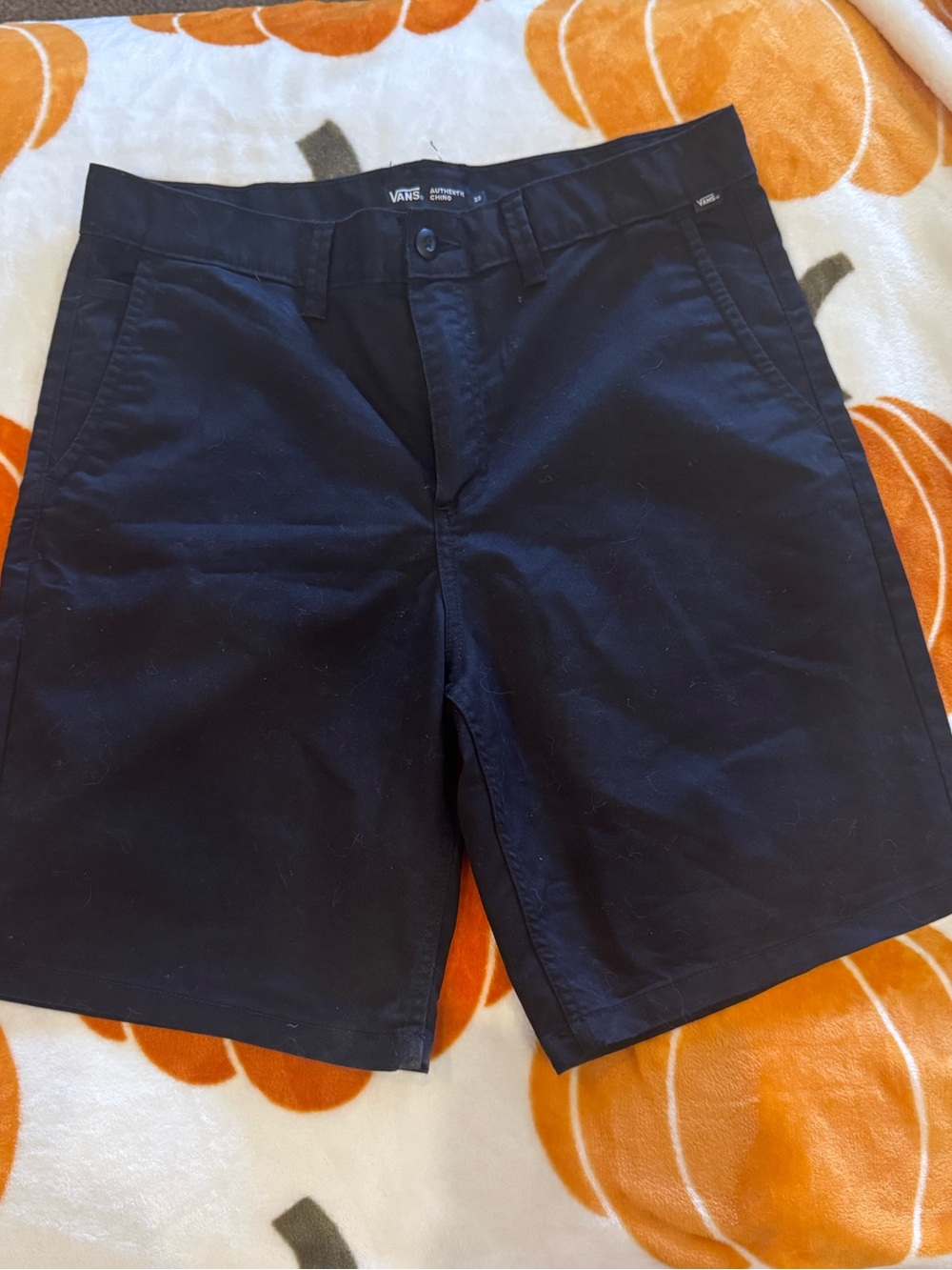 Vans Men's Black Flat Front Shorts